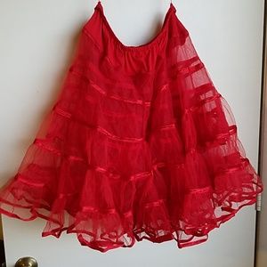 Voodoo Vixen red petticoat PinUp/Rockabilly